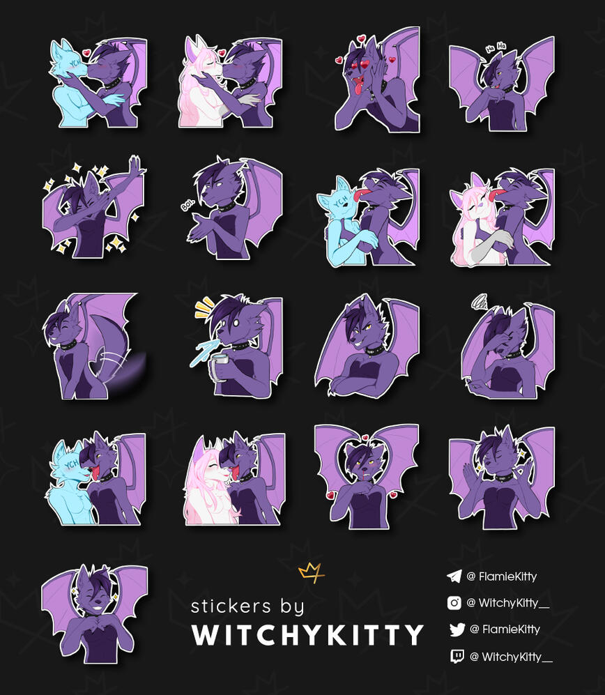 DragonWolf TG Stickers