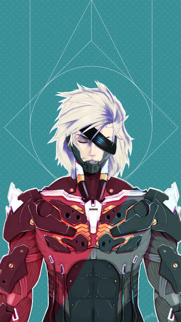Redraw of a 2015 Raiden piece Clean Style